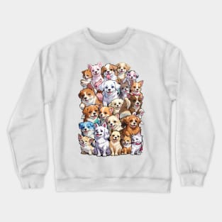 Happy Dogs Memory Photo Crewneck Sweatshirt